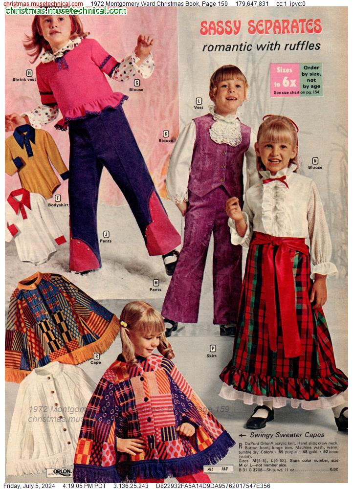 1972 Montgomery Ward Christmas Book, Page 159
