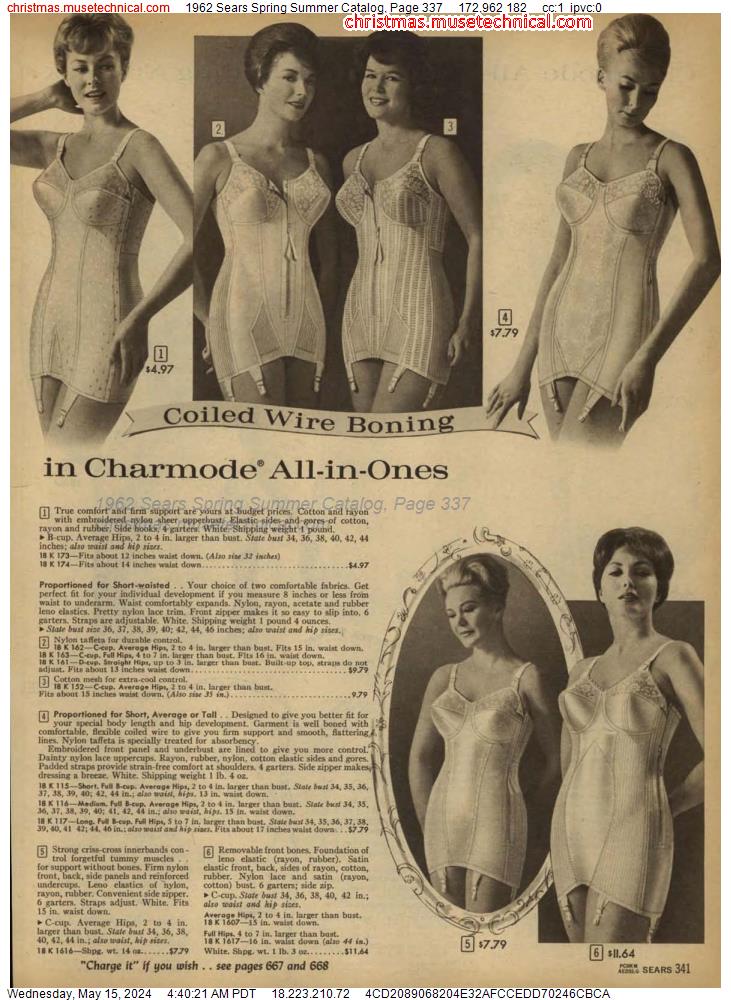 1962 Sears Spring Summer Catalog, Page 337