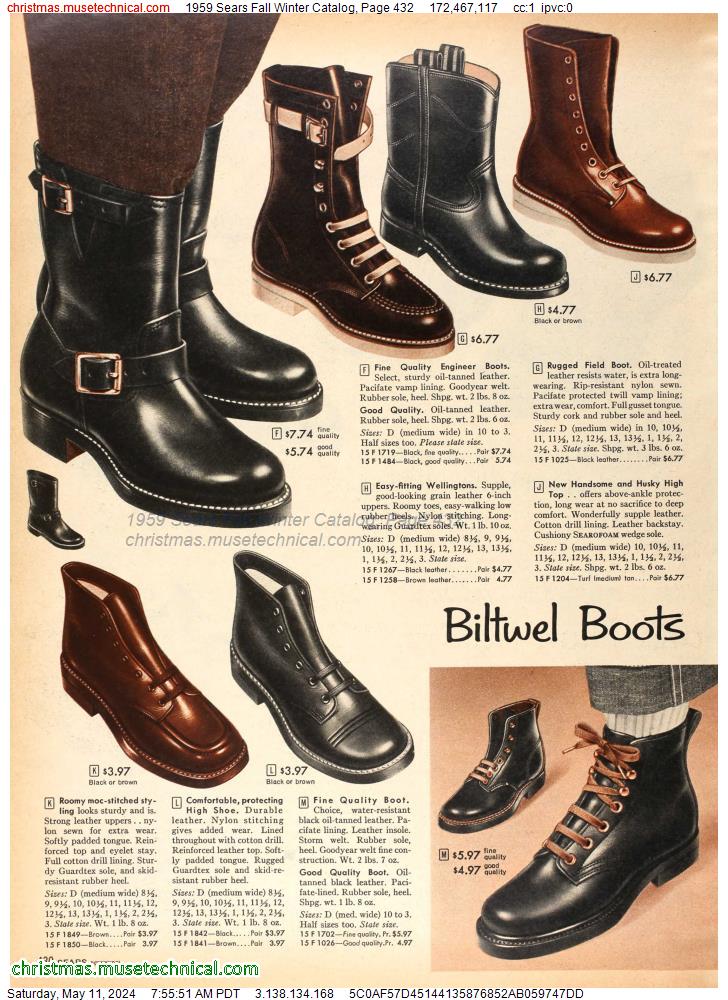 1959 Sears Fall Winter Catalog, Page 432