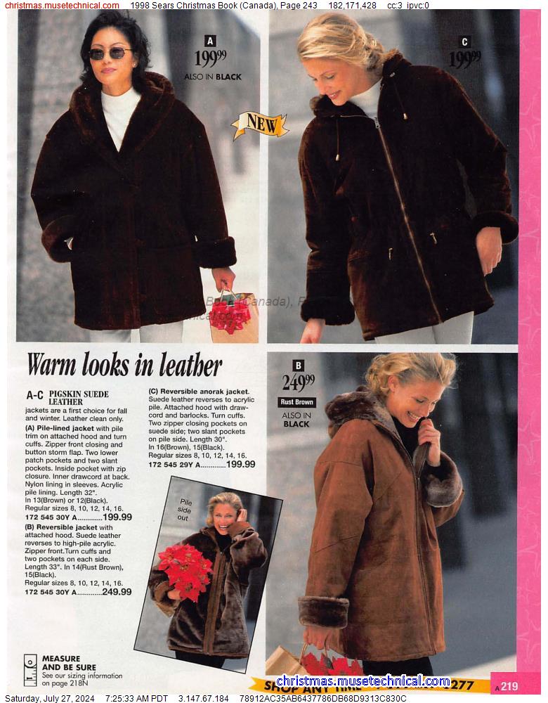 1998 Sears Christmas Book (Canada), Page 243