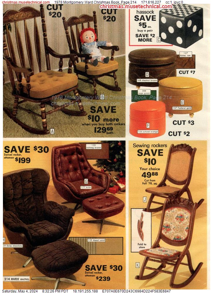 1978 Montgomery Ward Christmas Book, Page 214