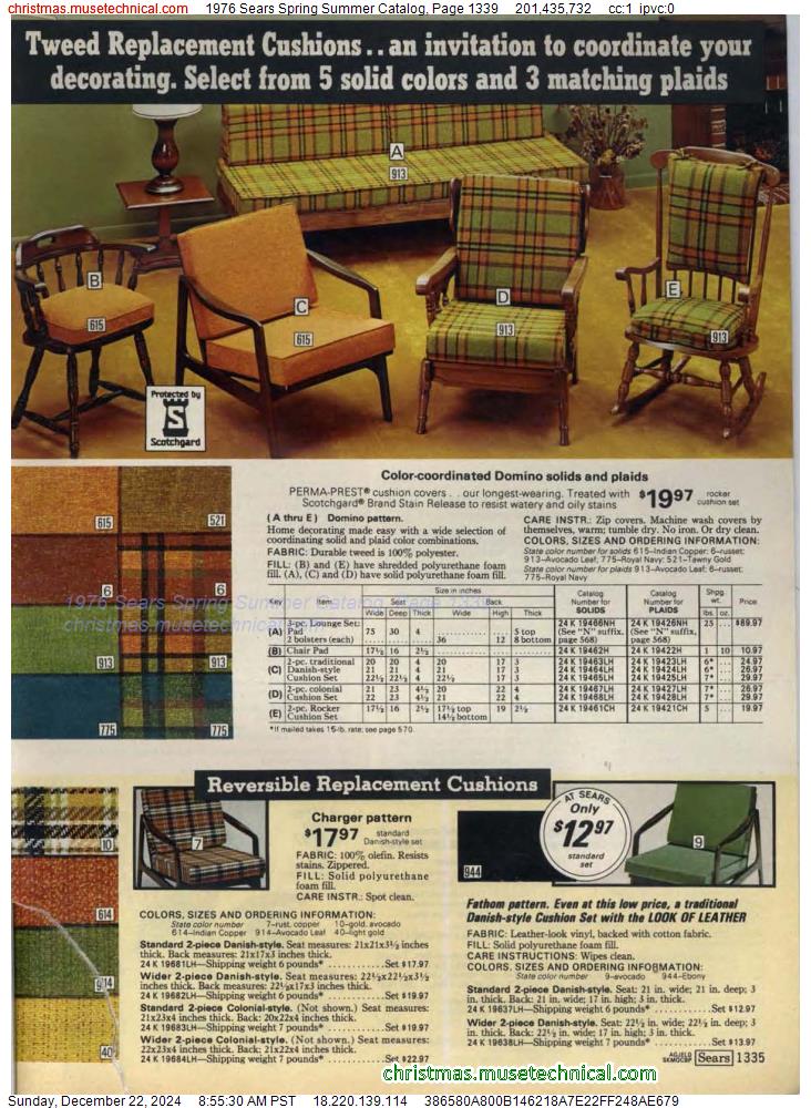 1976 Sears Spring Summer Catalog, Page 1339