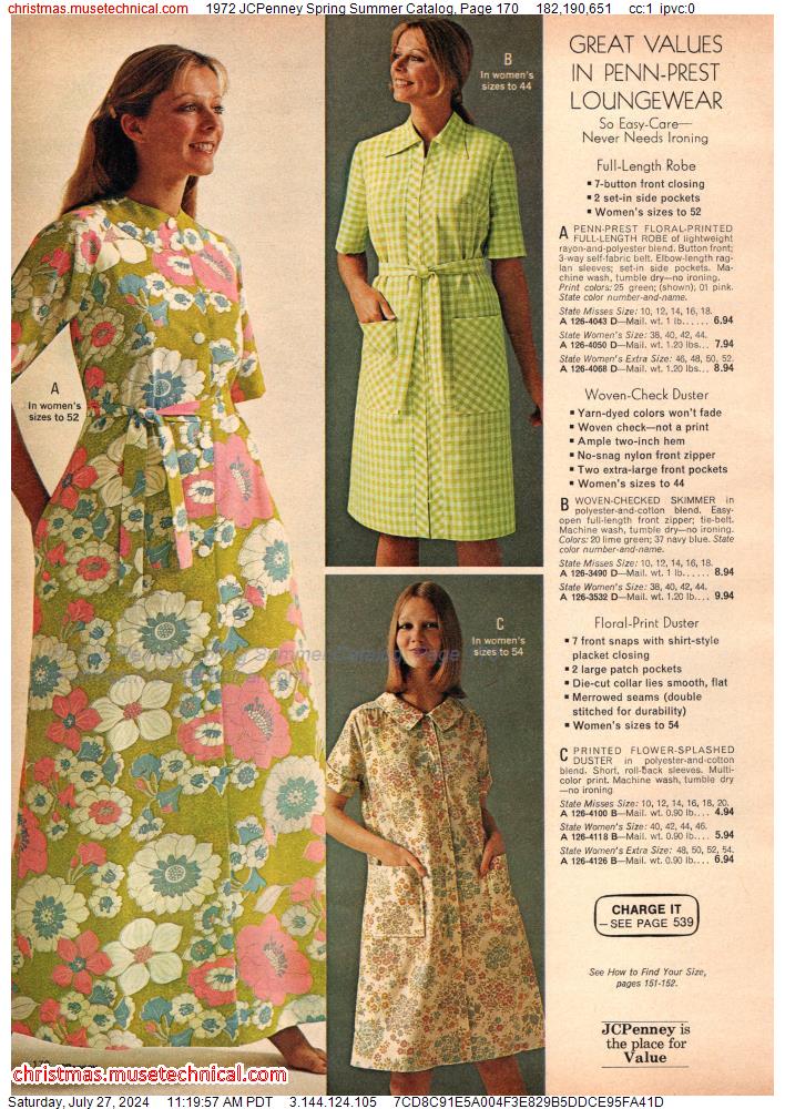 1972 JCPenney Spring Summer Catalog, Page 170