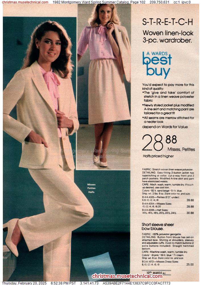 1982 Montgomery Ward Spring Summer Catalog, Page 102