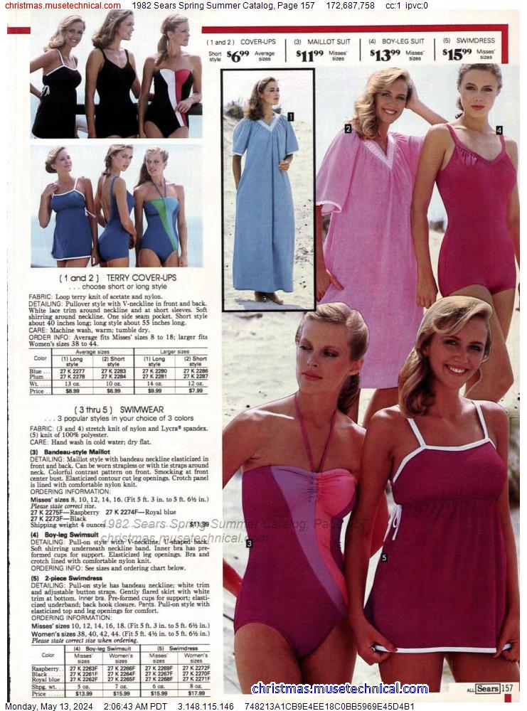 1982 Sears Spring Summer Catalog, Page 157