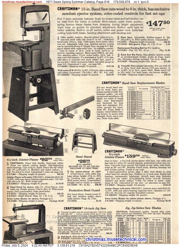 1971 Sears Spring Summer Catalog, Page 818
