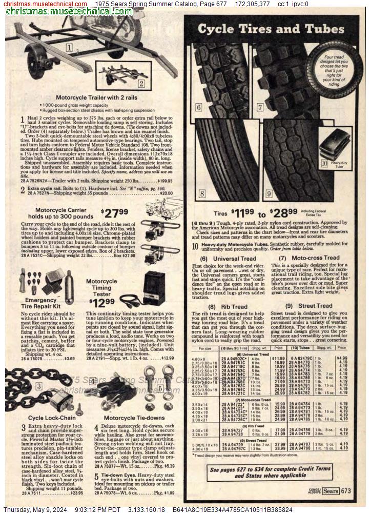 1975 Sears Spring Summer Catalog, Page 677