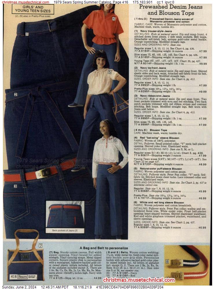 1979 Sears Spring Summer Catalog, Page 416