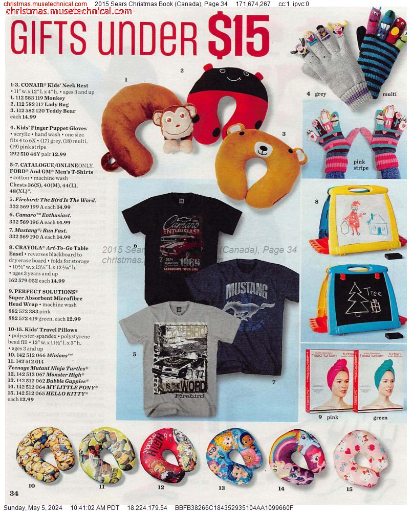 2015 Sears Christmas Book (Canada), Page 34