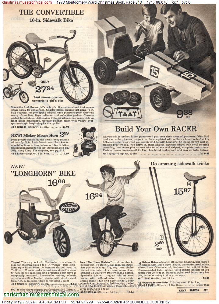 1973 Montgomery Ward Christmas Book, Page 313