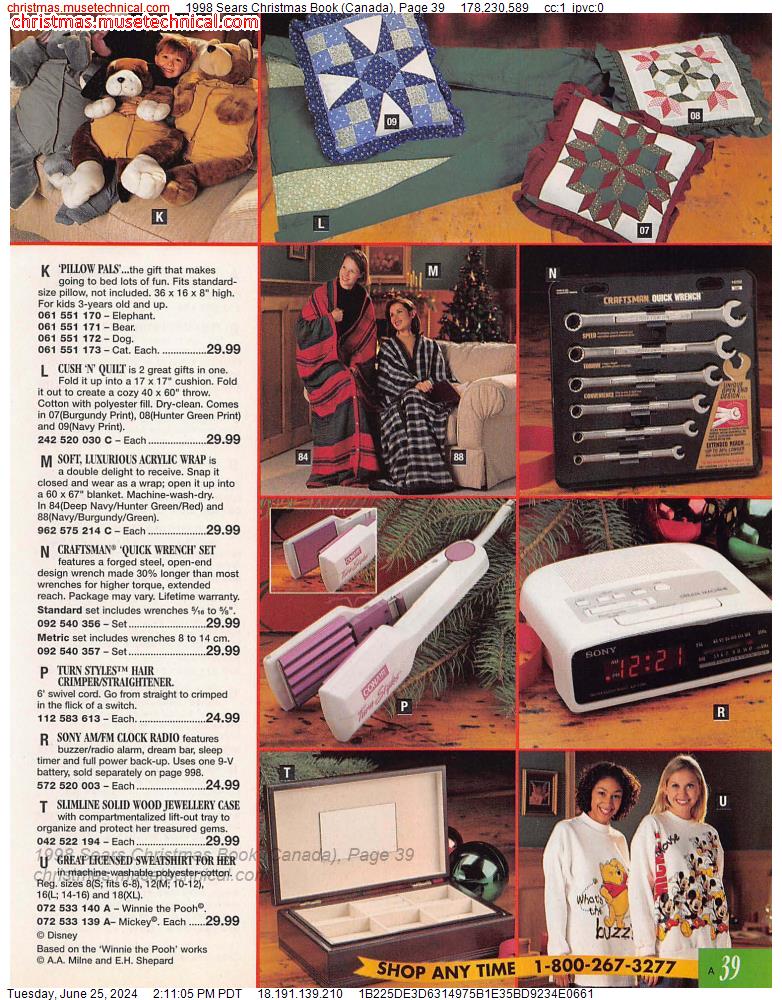 1998 Sears Christmas Book (Canada), Page 39