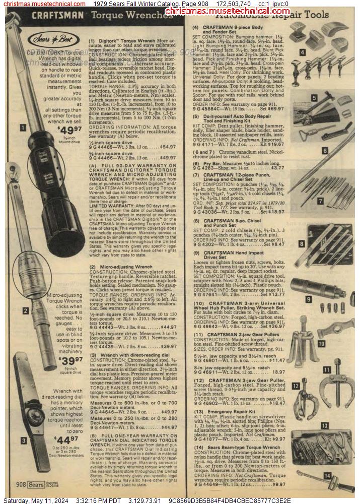 1979 Sears Fall Winter Catalog, Page 908