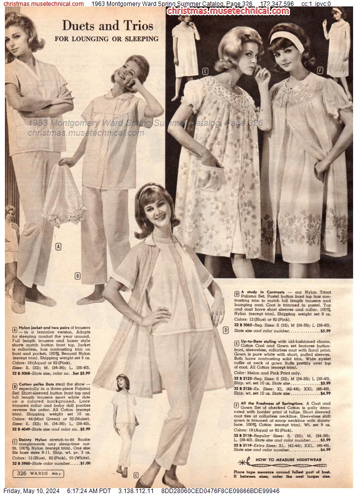 1963 Montgomery Ward Spring Summer Catalog, Page 326