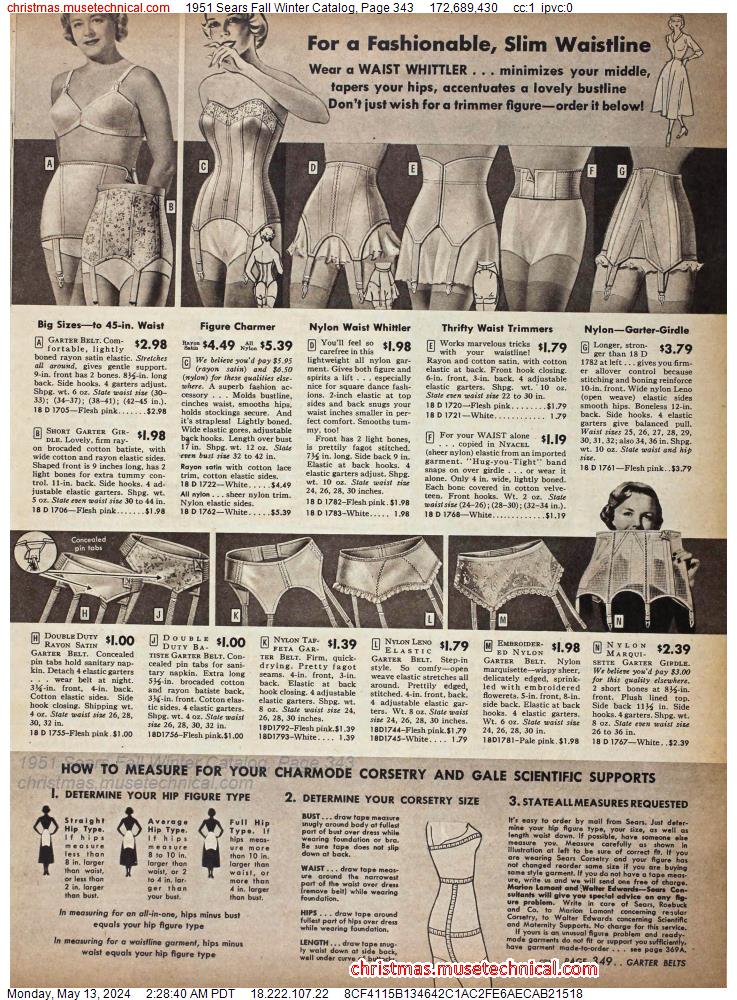 1951 Sears Fall Winter Catalog, Page 343