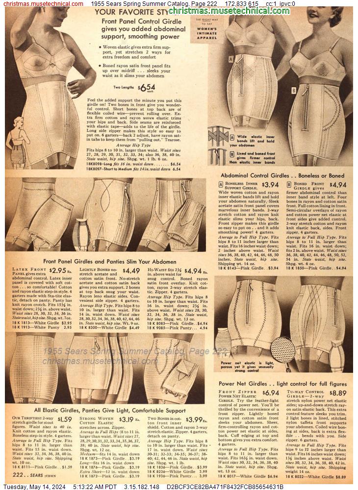 1955 Sears Spring Summer Catalog, Page 222
