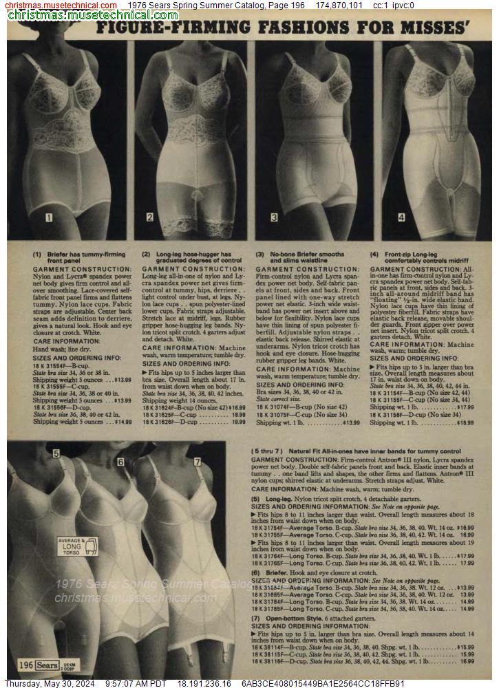 1976 Sears Spring Summer Catalog, Page 196