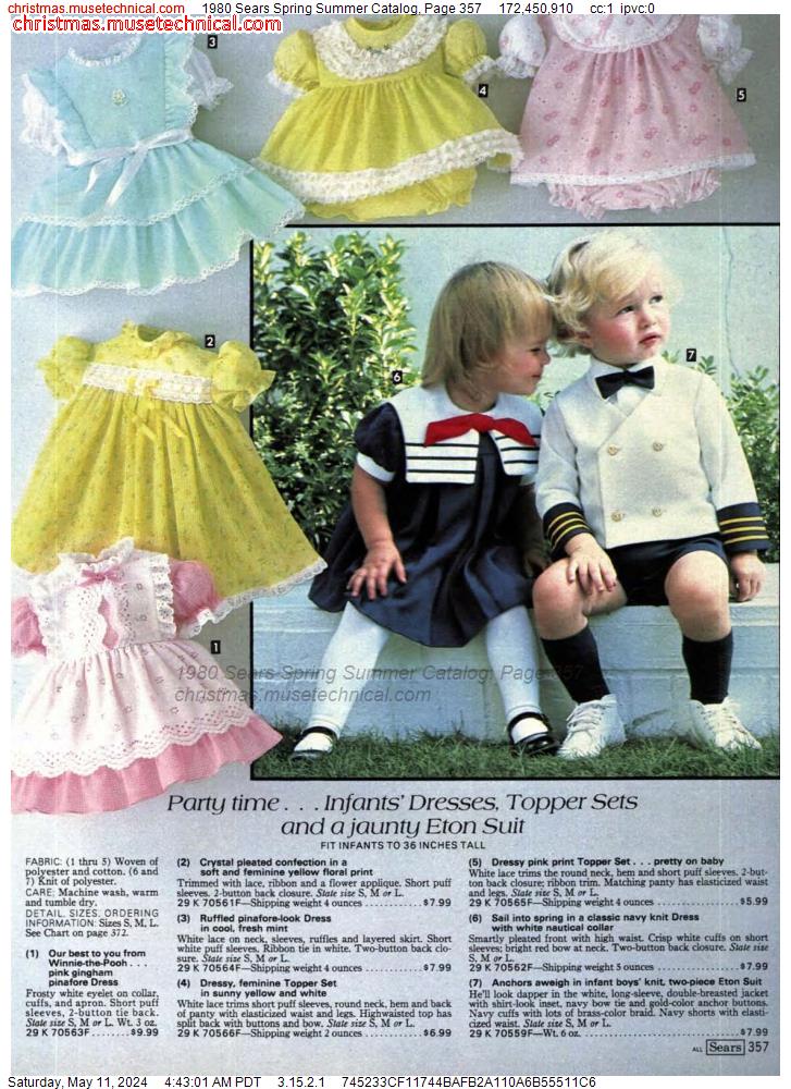 1980 Sears Spring Summer Catalog, Page 357