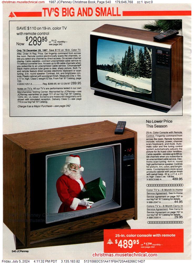 1987 JCPenney Christmas Book, Page 540