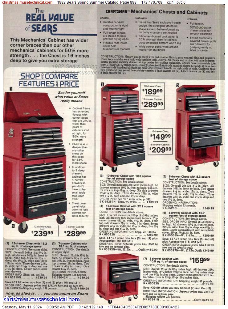 1982 Sears Spring Summer Catalog, Page 898