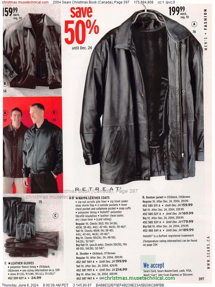 2004 Sears Christmas Book (Canada), Page 397
