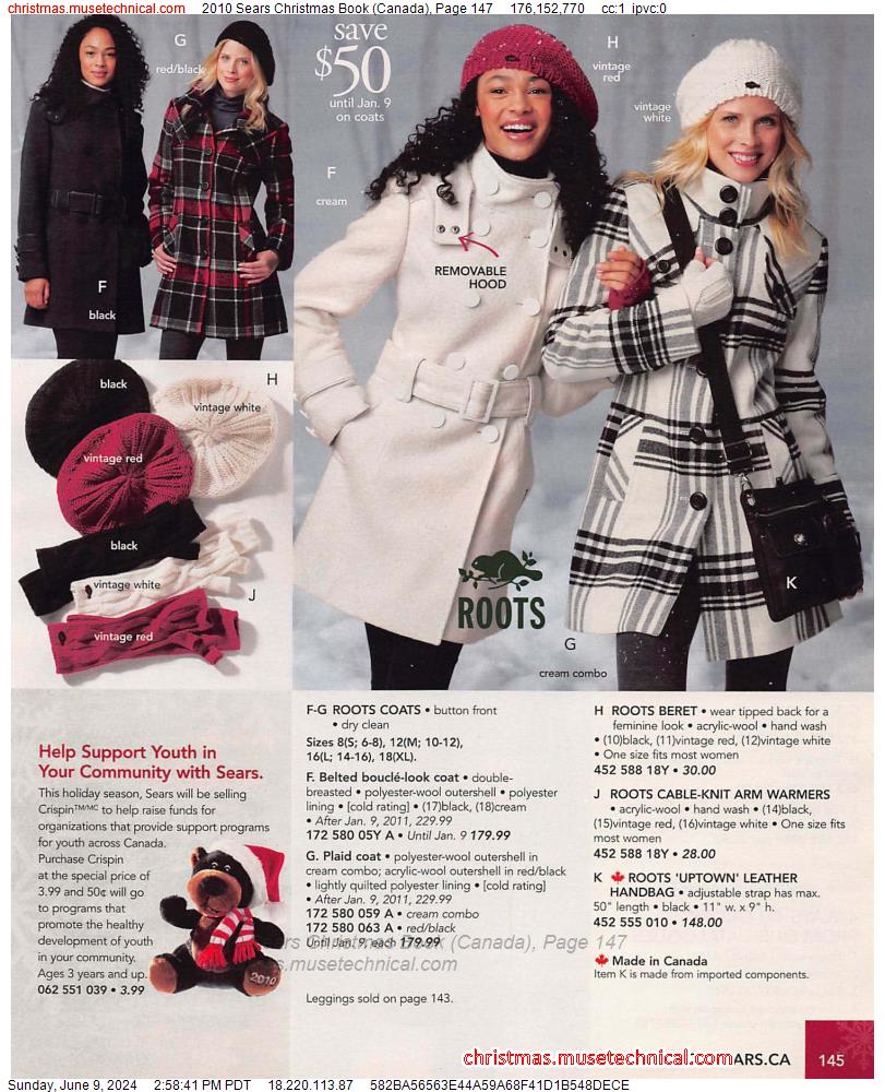 2010 Sears Christmas Book (Canada), Page 147