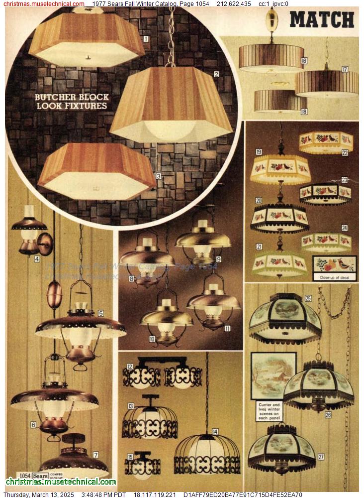 1977 Sears Fall Winter Catalog, Page 1054