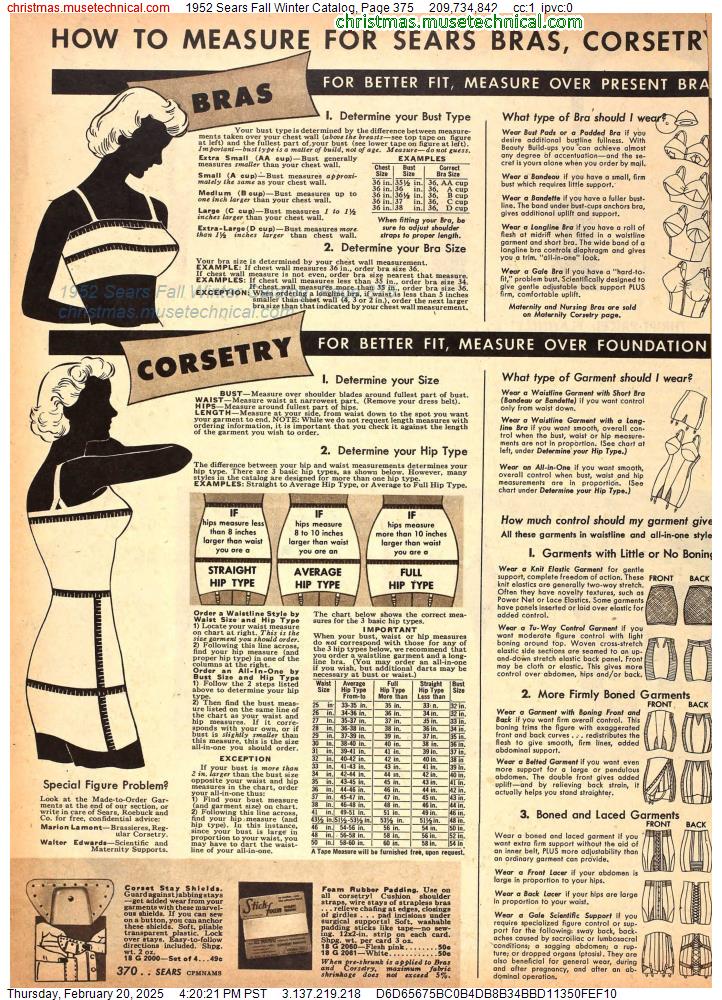 1952 Sears Fall Winter Catalog, Page 375