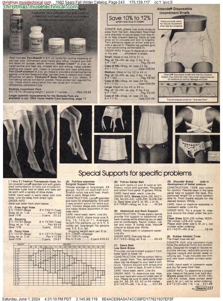 1982 Sears Fall Winter Catalog, Page 243