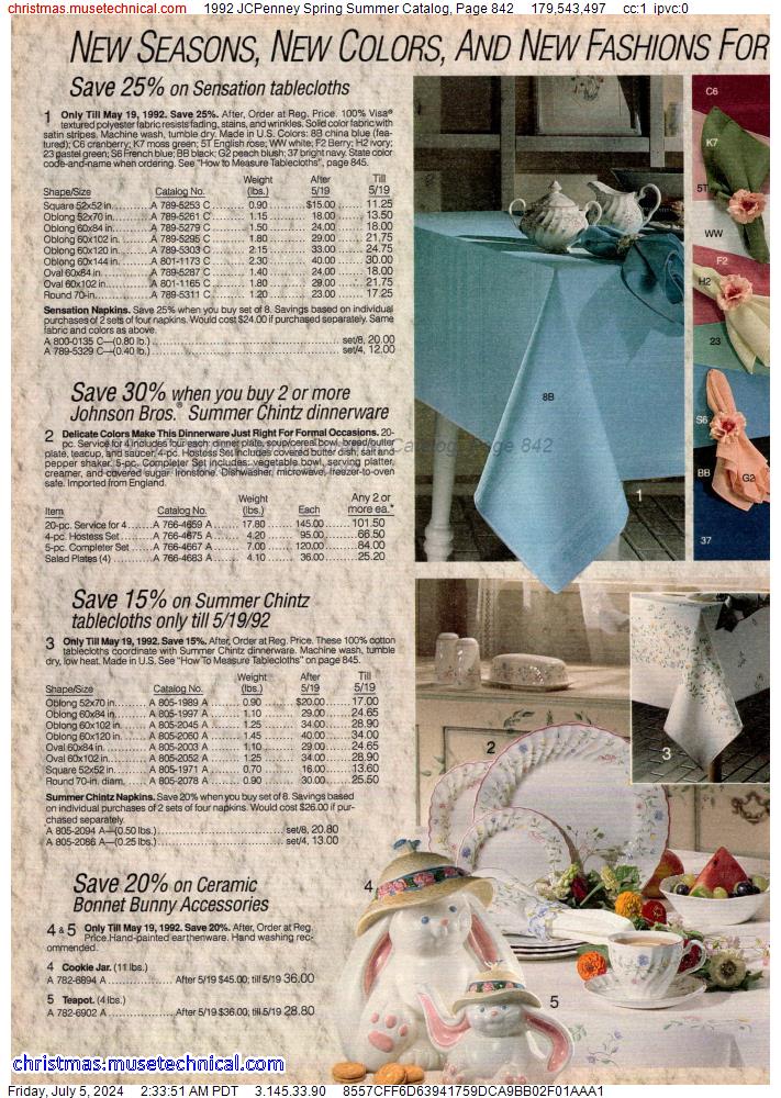 1992 JCPenney Spring Summer Catalog, Page 842