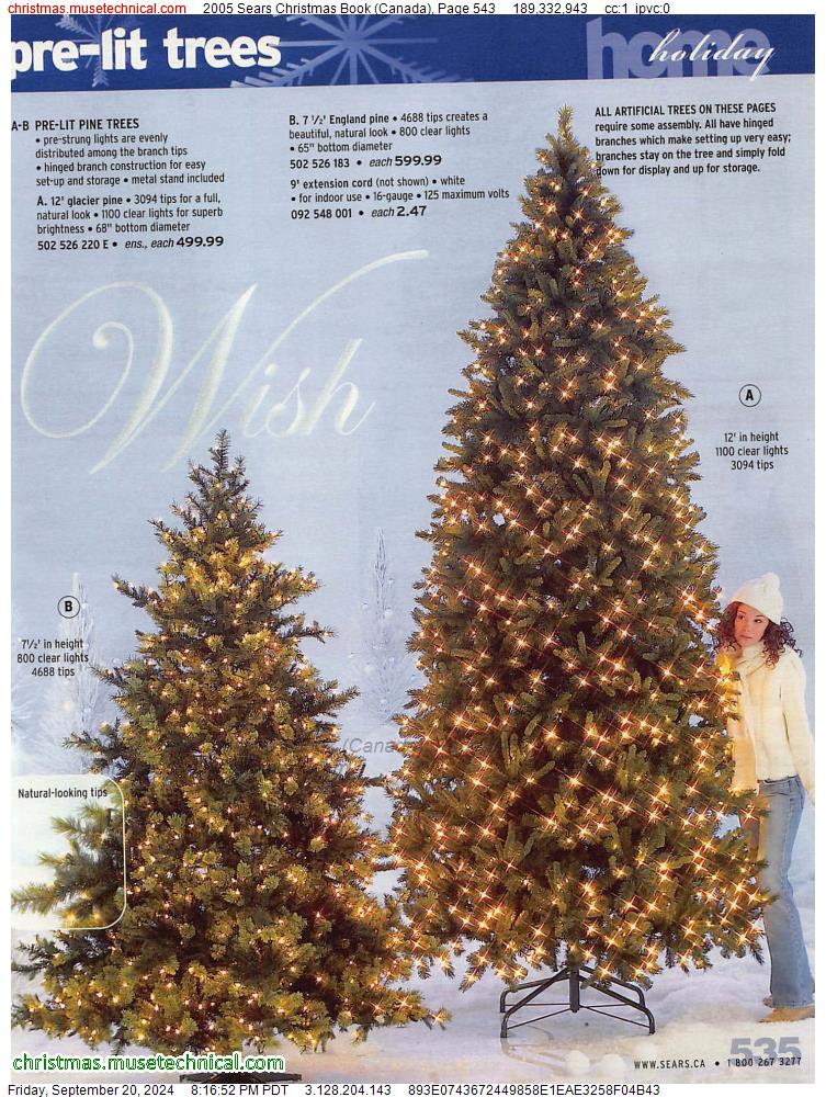 2005 Sears Christmas Book (Canada), Page 543