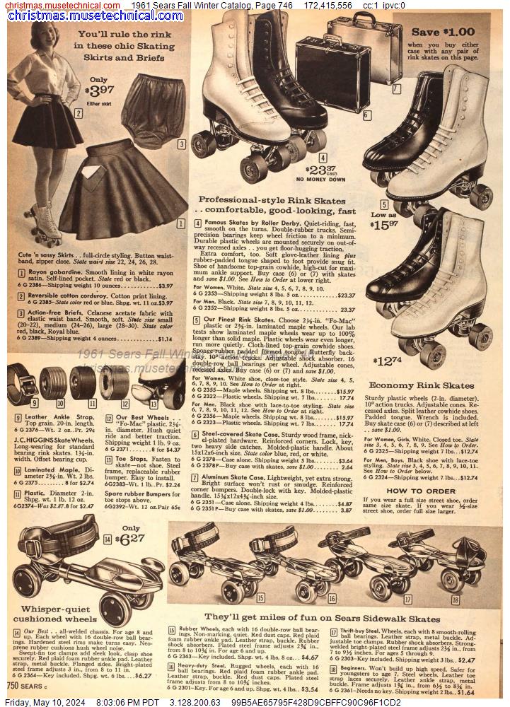 1961 Sears Fall Winter Catalog, Page 746