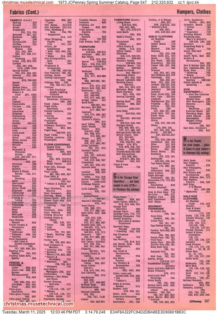 1973 JCPenney Spring Summer Catalog, Page 547