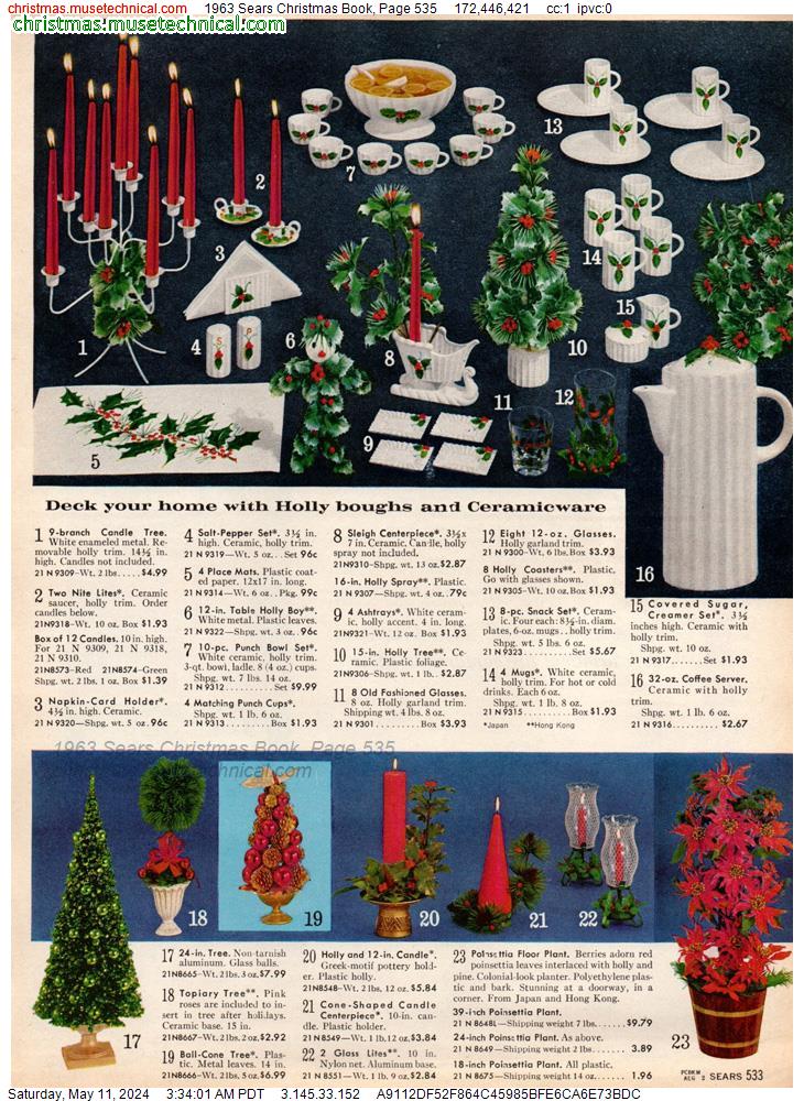 1963 Sears Christmas Book, Page 535