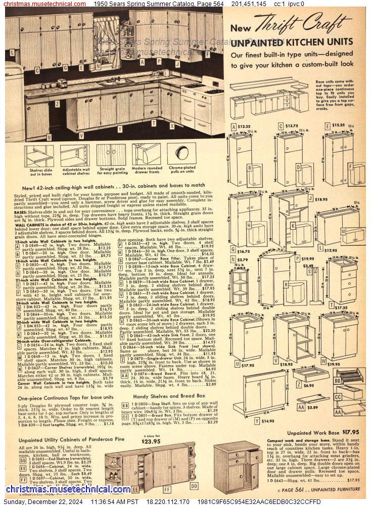 1950 Sears Spring Summer Catalog, Page 564