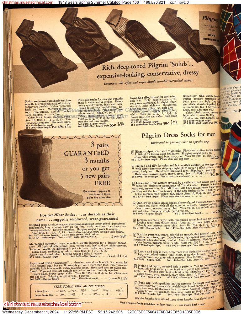 1948 Sears Spring Summer Catalog, Page 406