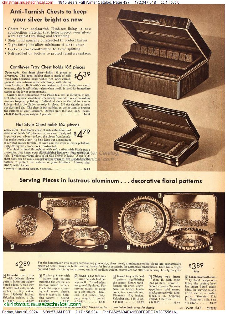 1945 Sears Fall Winter Catalog, Page 437