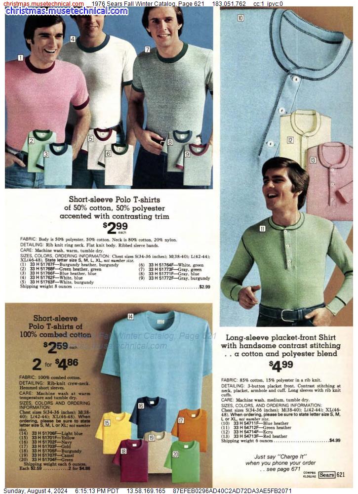 1976 Sears Fall Winter Catalog, Page 621