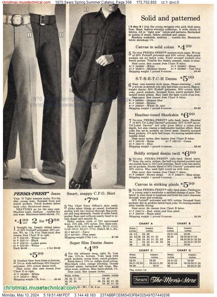 1970 Sears Spring Summer Catalog, Page 356