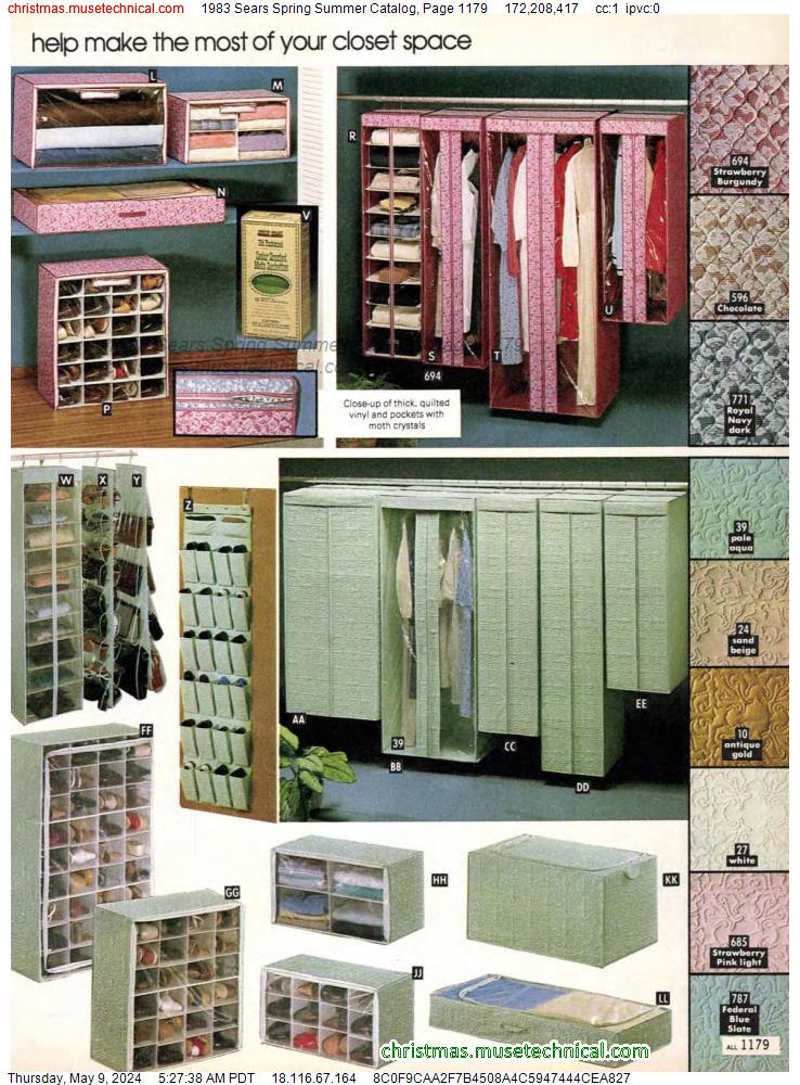 1983 Sears Spring Summer Catalog, Page 1179