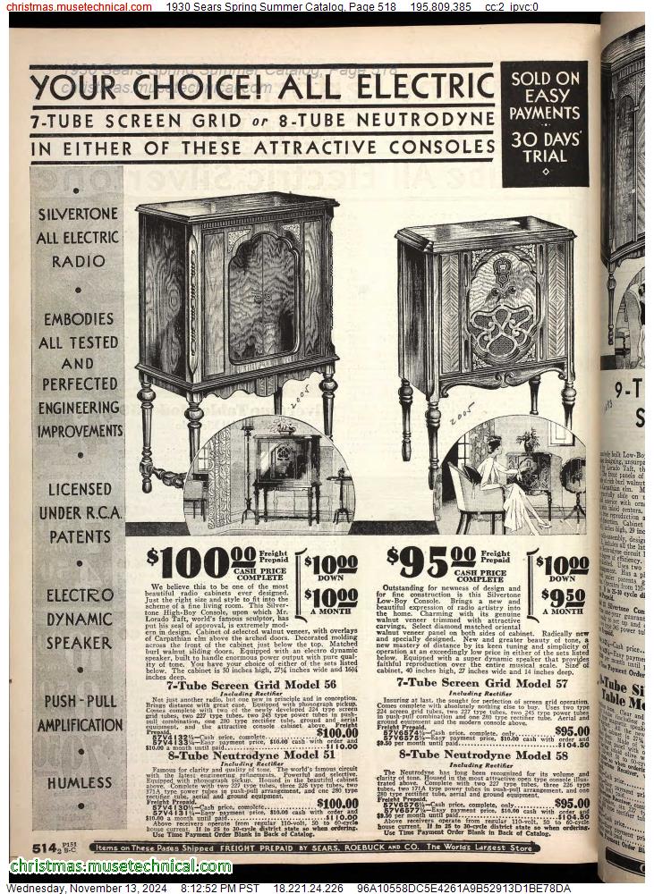 1930 Sears Spring Summer Catalog, Page 518