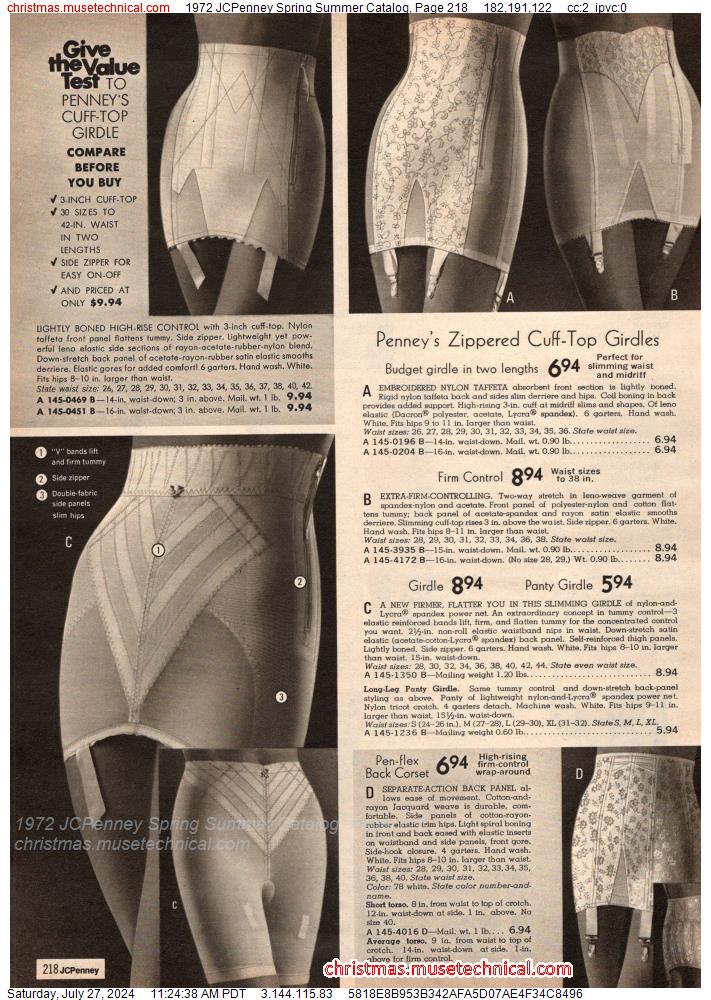 1972 JCPenney Spring Summer Catalog, Page 218