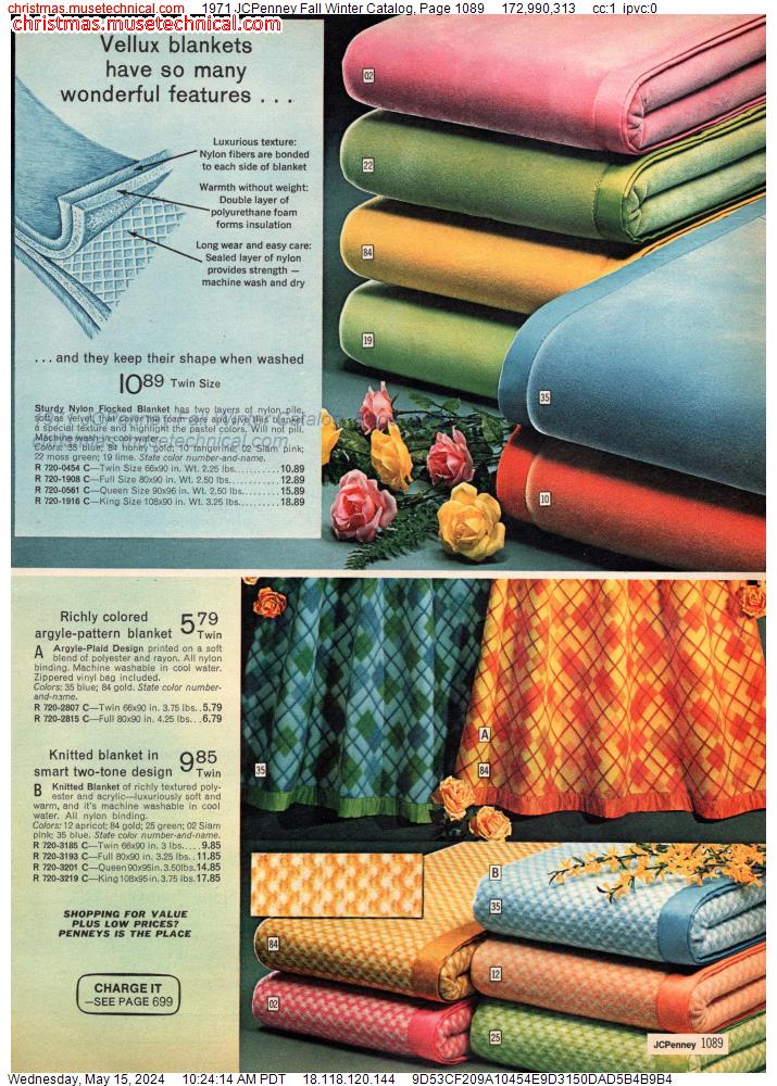 1971 JCPenney Fall Winter Catalog, Page 1089