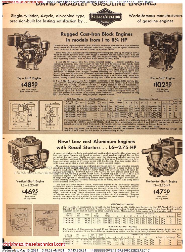 1956 Sears Spring Summer Catalog, Page 1319