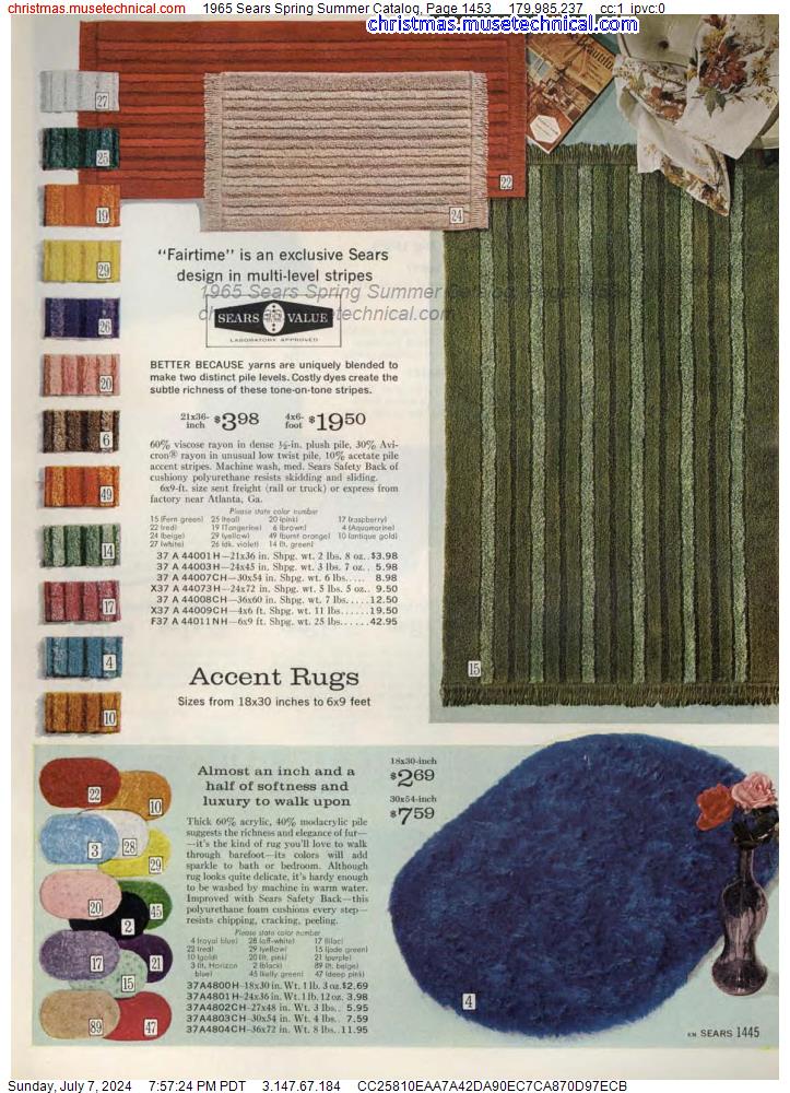 1965 Sears Spring Summer Catalog, Page 1453