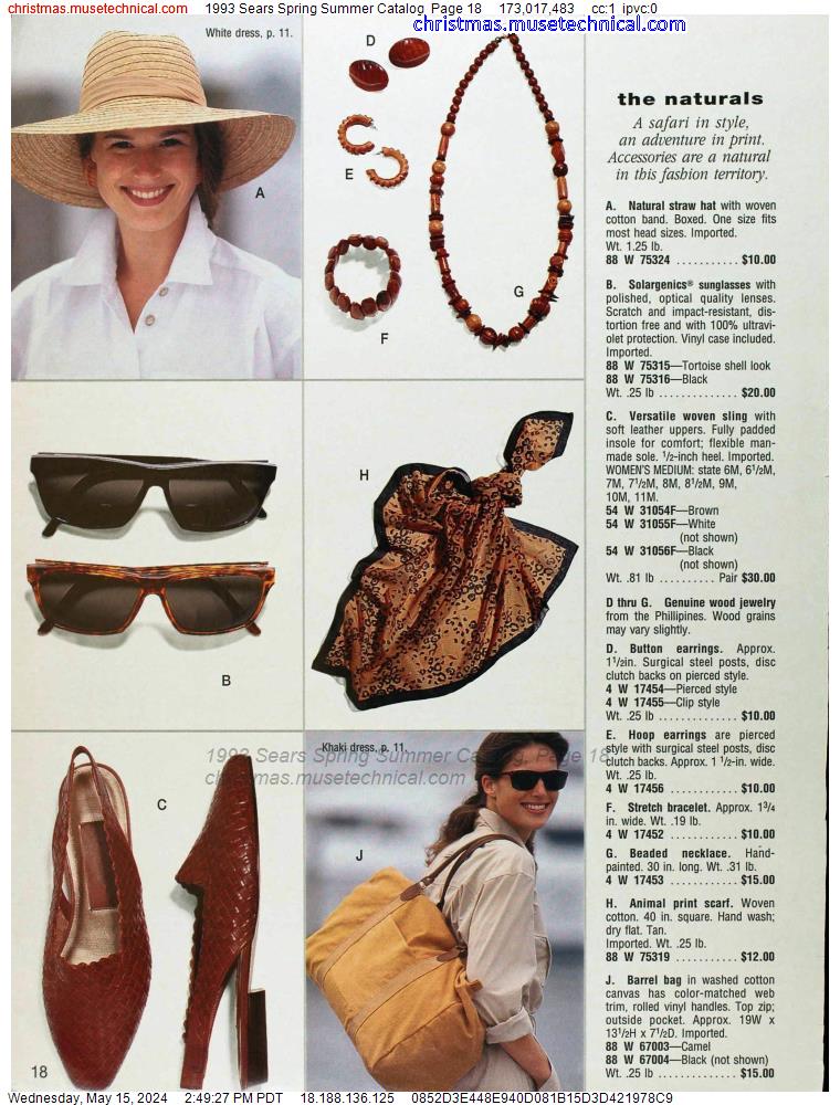 1993 Sears Spring Summer Catalog, Page 18
