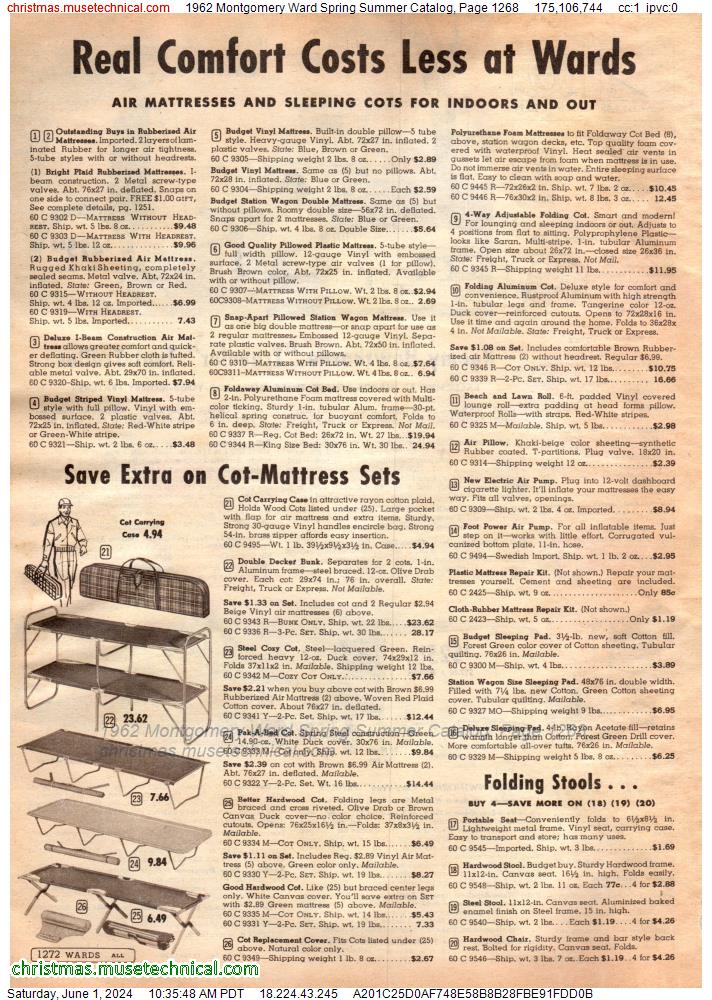 1962 Montgomery Ward Spring Summer Catalog, Page 1268