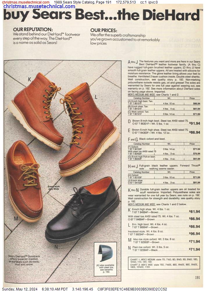1989 Sears Style Catalog, Page 191
