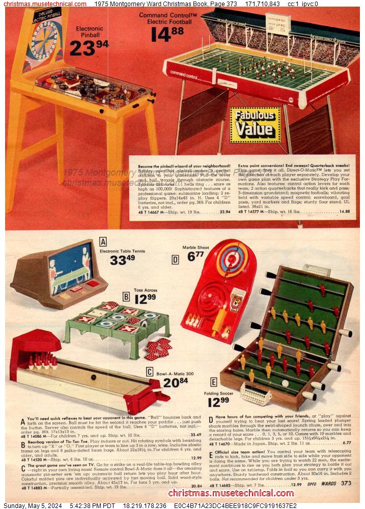 1975 Montgomery Ward Christmas Book, Page 373