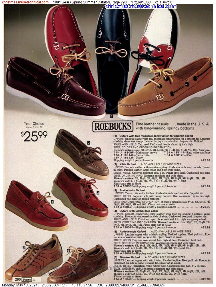 1981 Sears Spring Summer Catalog, Page 290