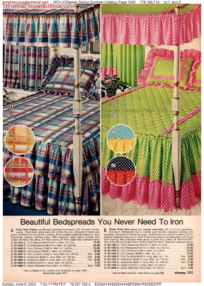 1974 JCPenney Spring Summer Catalog, Page 1005